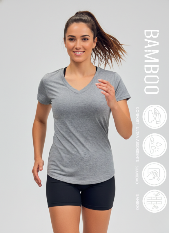 Remera M/C Esbote V Bambu