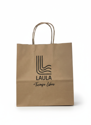 Pack X 100 Bolsas Papel 22 X 10 X 24 Cm