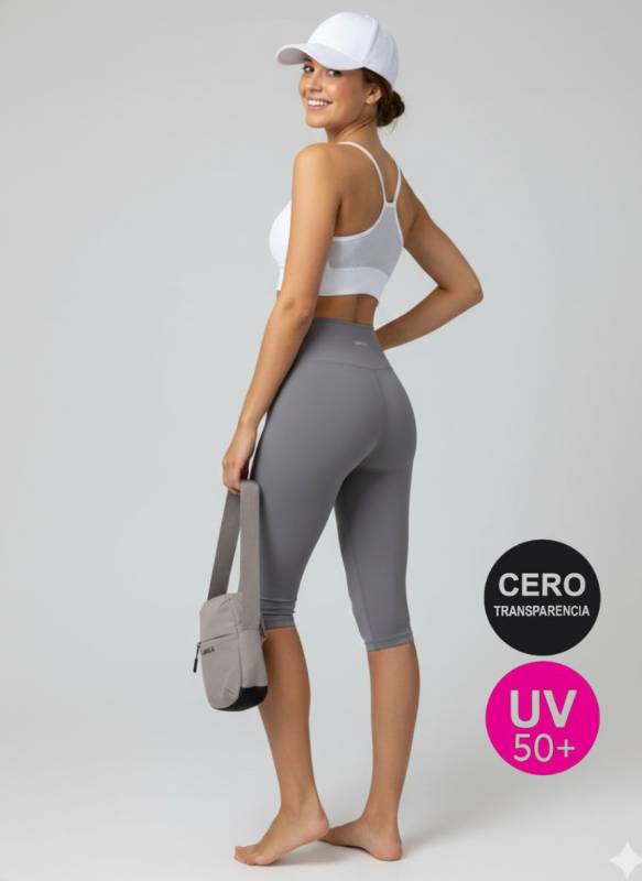 Calza Capri Under Knee Tiro Alto Poliamida
