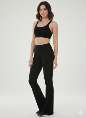 Calza Flare Cropp T-A  Frisada