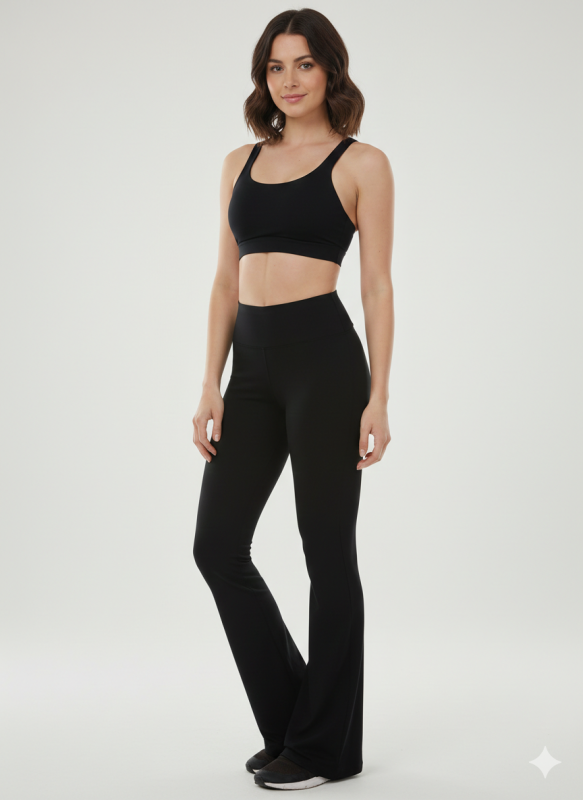 Calza Flare Cropp T-A  Frisada