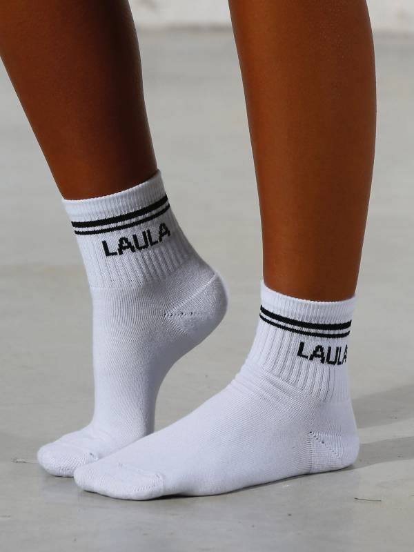 Kit 12 Medias Midi, Blanco Negro Gris, 2 Talles