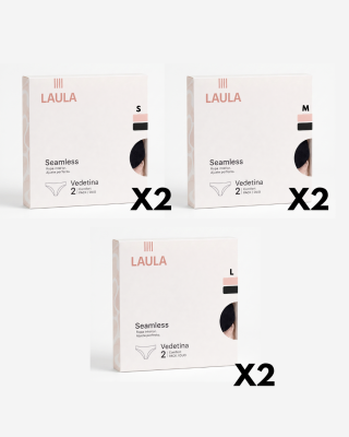 Kit De 6 Pack Vedetina Seamless