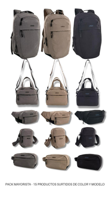 Pack 15 Mochilas Y Bolsos, Incluye 1 Por Articulo Y Por Color