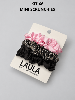 Kit 6 Set 6 Mini Scrunchies